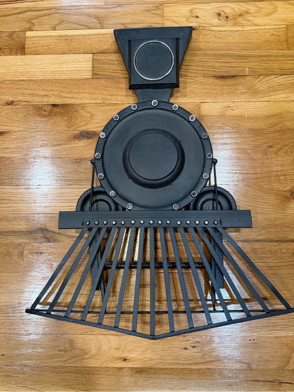 Black Decorative Metal Train Wall Accent - Home Accents